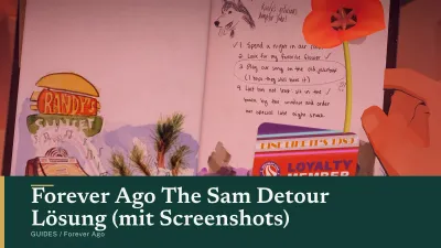 Forever Ago The Sam Detour Lösung (mit Screenshots)